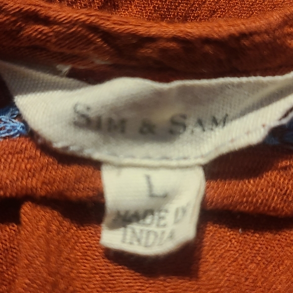 Sim & Sam Spagetti strap flowy top size L - Picture 5 of 6